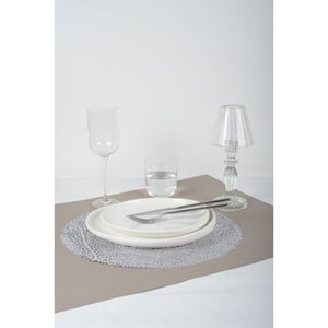 Bougeoir en verre h24.5cm