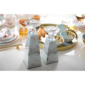 Bougeoir couleur marbre