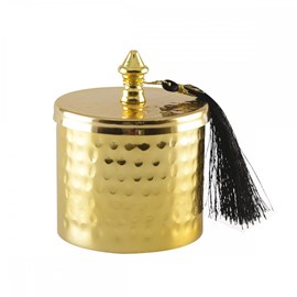 Boîte dorée martelée 8x10cm