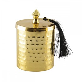 Boîte dorée martelée 8x12cm