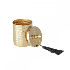 Boîte dorée martelée 8x12cm