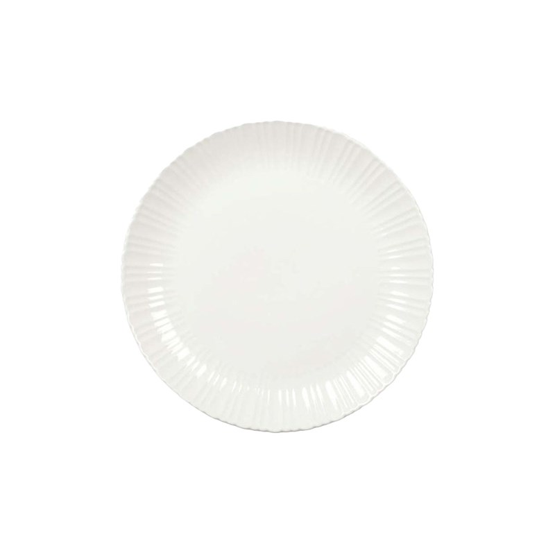 Assiette à dessert blanche flora