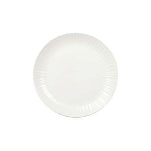 Assiette à dessert blanche flora  - lot de 6