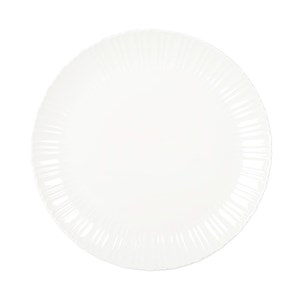 Assiette de présentation blanche flora