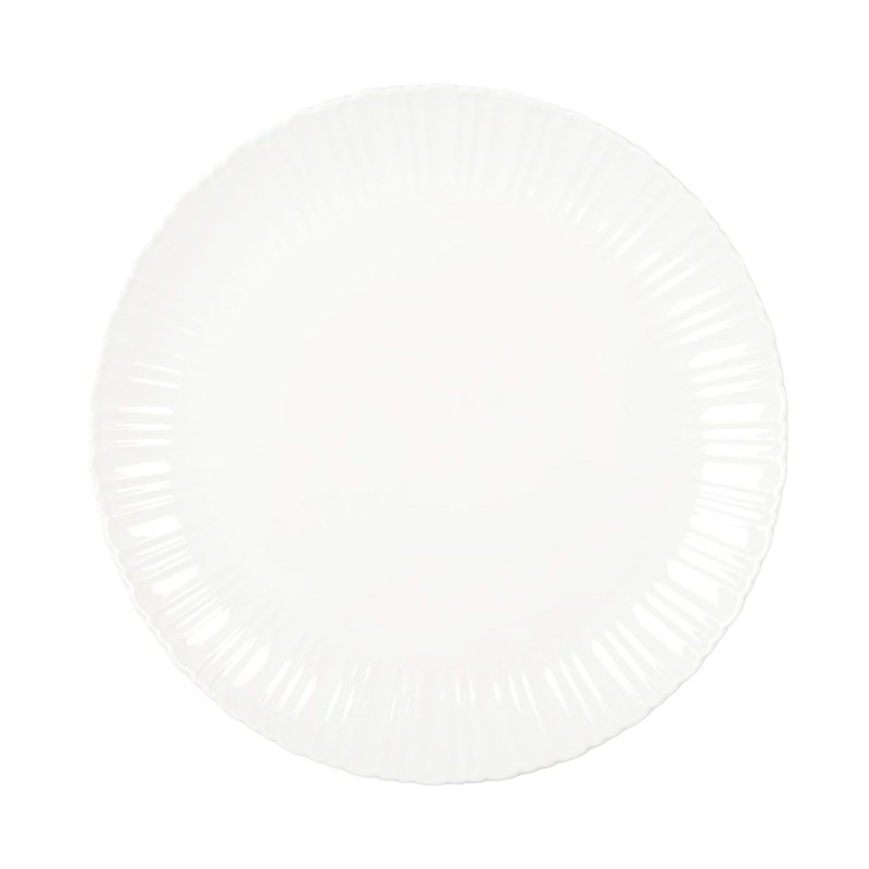 Assiette de présentation blanche flora