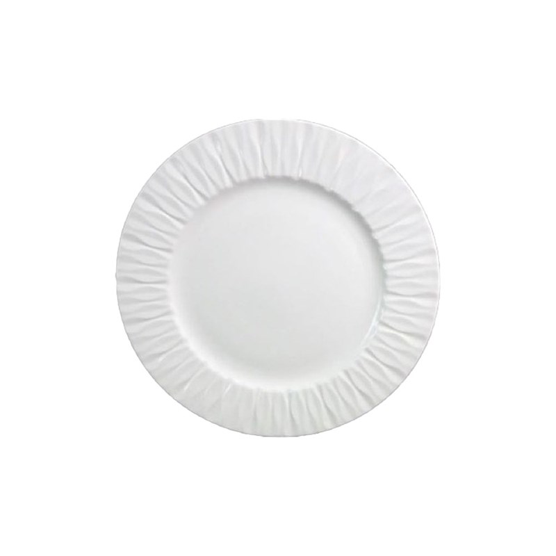 Assiette à dessert blanche lilia