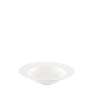 Assiette creuse blanche lilia