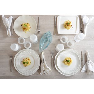 Assiette creuse blanche lilia
