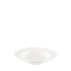 Assiette creuse blanche lilia  - lot de 6