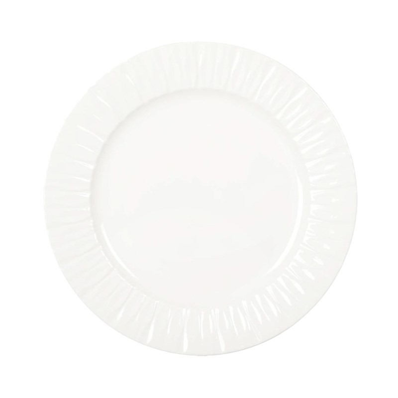 Assiette de présentation blanche lilia