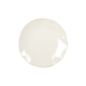 Assiette à dessert blanche rosa  - lot de 6