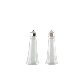 Salière et poivrière argent