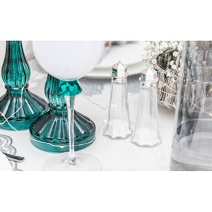 Salière et poivrière argent