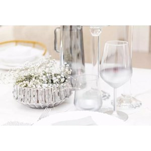 Coupe décorative argent brillant