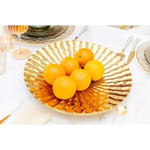 Coupe décorative dorée brillant