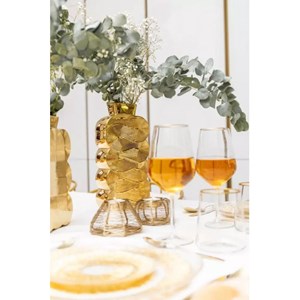 Vase doré brillant grand modèle