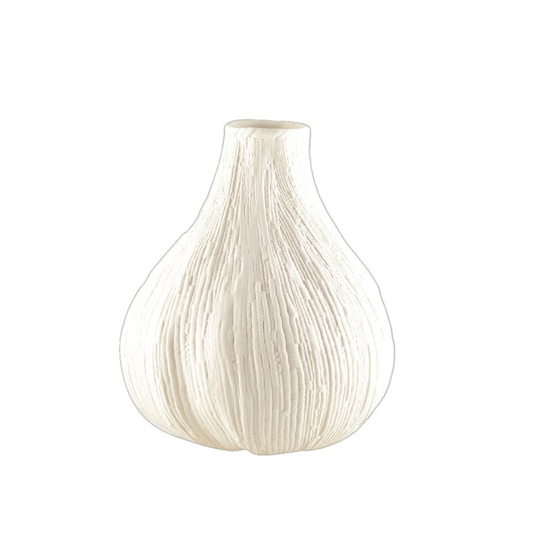 Vase rond blanc crémeux petit modèle