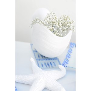 Coquillage blanc décoratif 28 x 15 x 17cm
