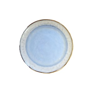 Assiette à dessert bleue en porcelaine  - lot de 6