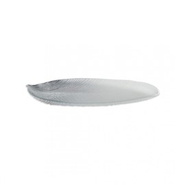 Feuille dégradée argent grand modèle