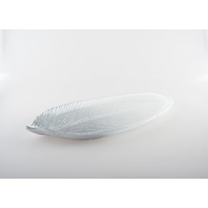 Feuille dégradée argent grand modèle