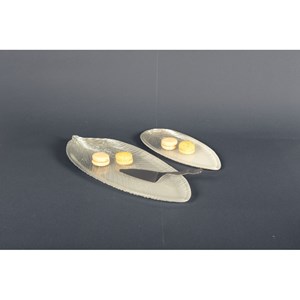 Feuille dégradée argent grand modèle