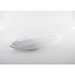 Feuille dégradée argent grand modèle