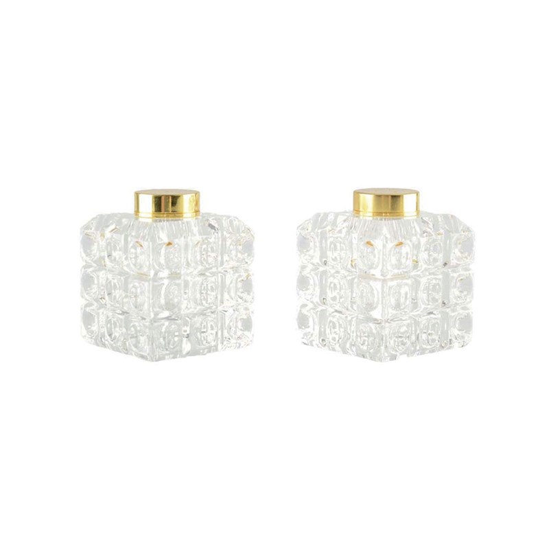 Salière et poivrière carreau doré