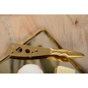 Plateau rectangulaire martelé dore