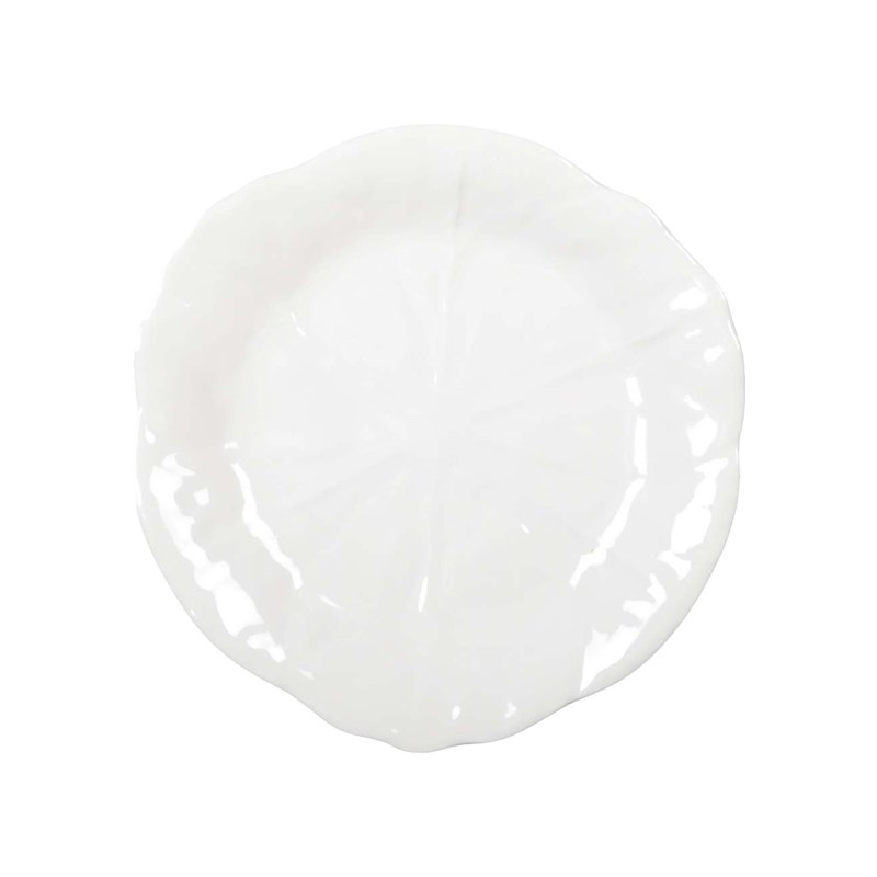 Assiette plate blanche en mélamine