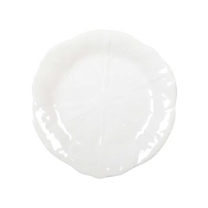 Assiette plate blanche en mélamine  - lot de 6