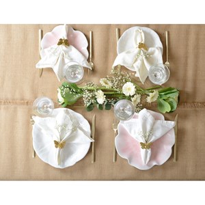 Assiette à dessert blanche en mélamine