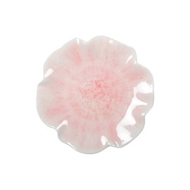 Assiette à dessert rose en mélamine