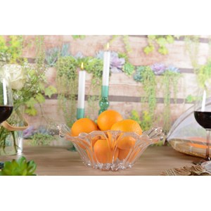 Coupe à fruits forme fleur acrylique