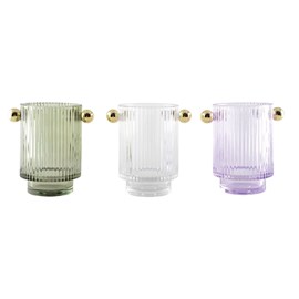 Bougeoirs 3 couleurs  - lot de 3