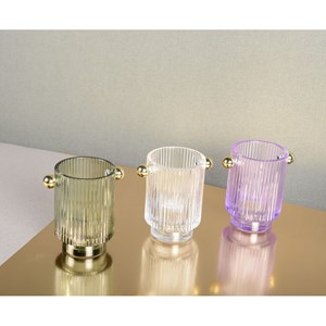 Bougeoirs 3 couleurs  - lot de 3