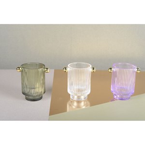 Bougeoirs 3 couleurs  - lot de 3