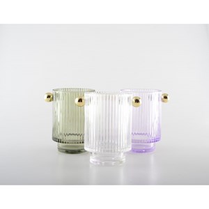 Bougeoirs 3 couleurs  - lot de 3