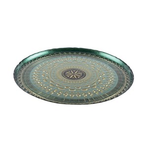 Plat à tarte vert et noir  - coachella