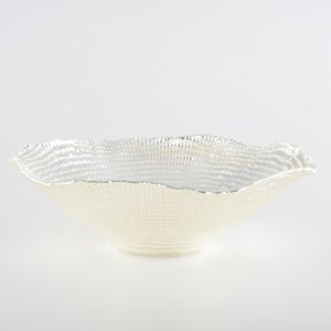 Coupelle corolle lustrée en argent