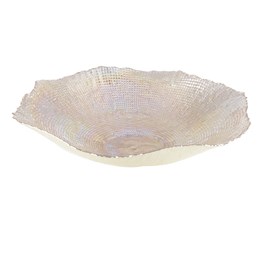 Grande coupe corolle lustrée ambre