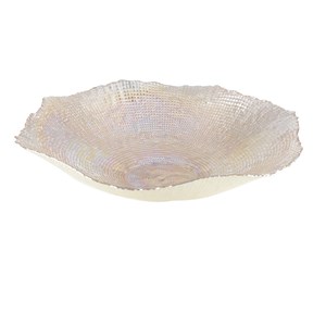 Grande coupe corolle lustrée ambre