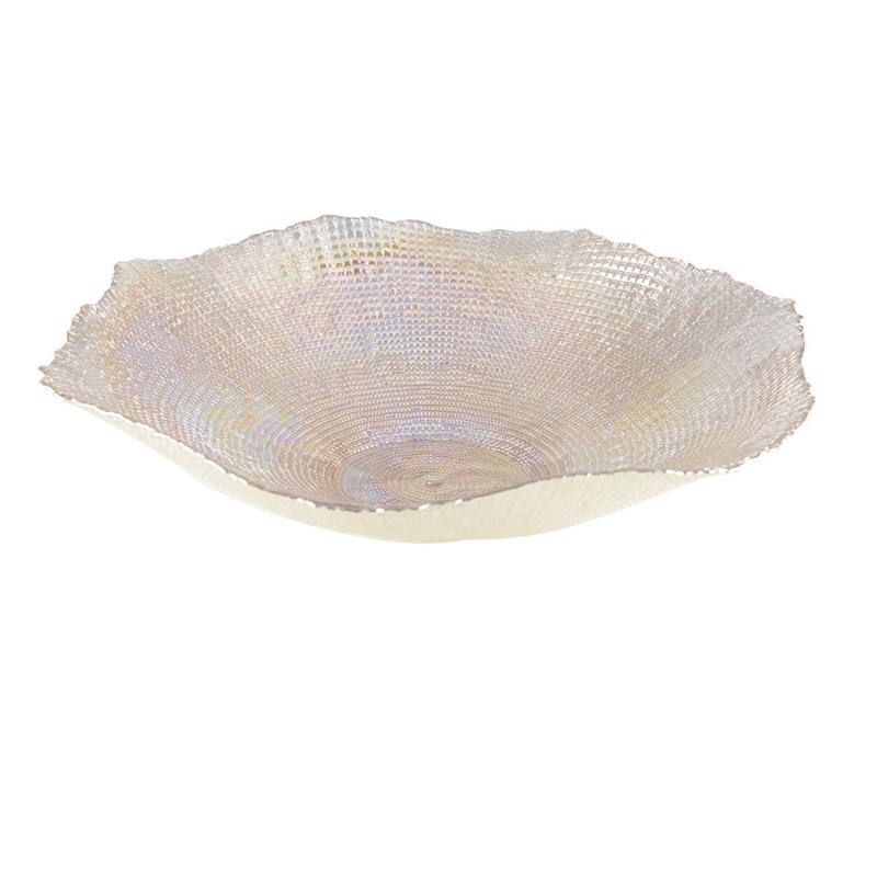 Grande coupe corolle lustrée ambre