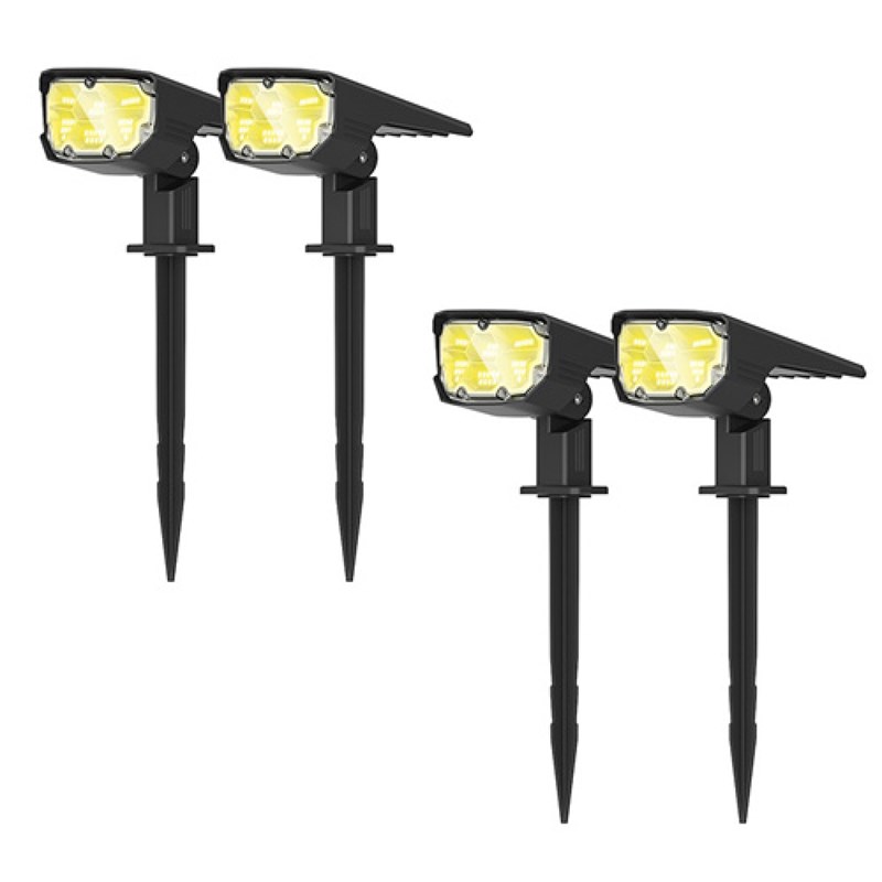 Lot de 4 projecteur paysagiste solaire