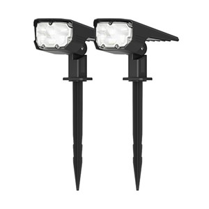 Lot de 2 projecteur paysagiste solaire
