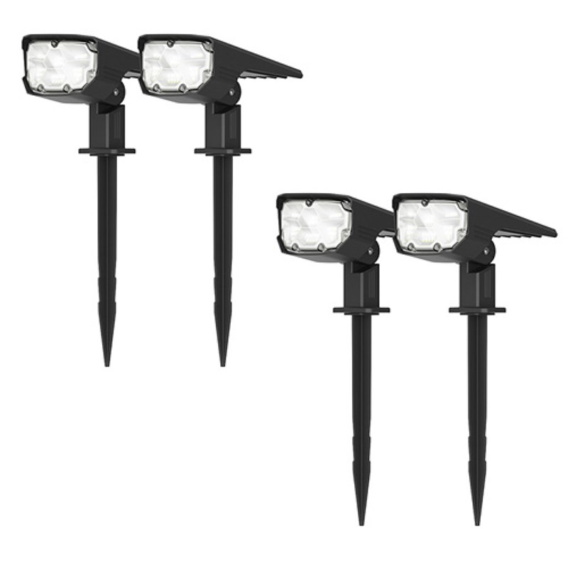 Lot de 4 projecteur paysagiste solaire