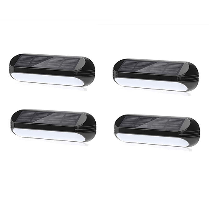 Lot de 4 applique solaire murale