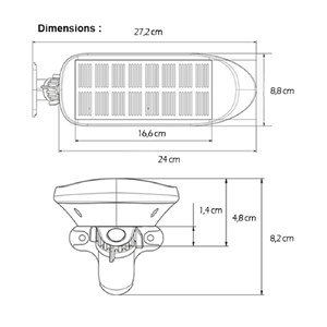 Lot de 2 eclairage solaire détection