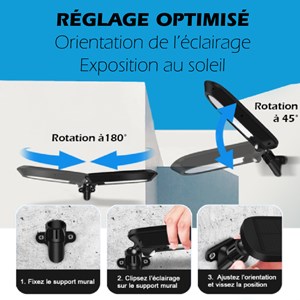 Lot de 2 eclairage solaire détection