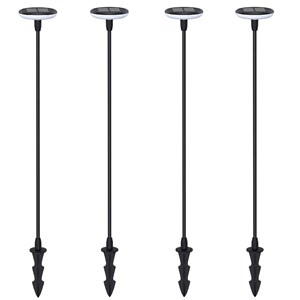 Lot de 4 éclairages solaire à planter